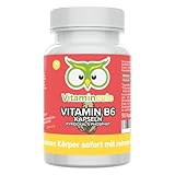 Vitamin B6 Kapseln - 25mg P-5-P - hochdosiert - Qualität aus Deutschland - vegan - Pyridoxal-5-Phosphat ohne Zusätze - für Kinder geeignet - kleine Kapseln statt Tabletten - Vitamineule®