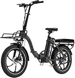 HITWAY E Bike BK6SL1-36V15.6Ah mit 250W Motor, Elektrofahrrad 20 Zoll, 70-150km Reichweite, 7-Gang, APP-Steuerung, faltbar, IP54 wasserdicht Pedelec