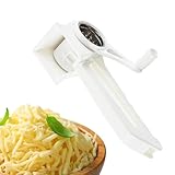 Drehbare Käsereibe, manuelle Käsereibe mit scharfen Klingen aus Edelstahl, ideal zum Reiben von Käse, , Schokolade und mehr, leicht zu reinigen, ergonomisches Design, Werkzeug