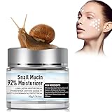 Snail Cream, Schneckencreme, Schneckenschleim Creme, Langanhaltende Feuchtigkeitsspenden Gesichtscreme, Anti Aging Gesichtscreme, Gesichtspflege gegen Falten und Augenringe