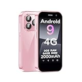 ZOKOE Mini Handy Smartphone für Kinder 3-Zoll-Bildschirm 2000 mAh 3GB RAM 64GB ROM 2.0+5.0MP Gesicht entsperren 4G kein Vertrag Telefon (rosa,3GB+64GB)