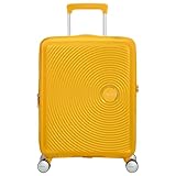 American Tourister Soundbox - Spinner S Expandable Hand Luggage, 55 cm, 41 L, Yellow (Golden Yellow)
