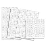 Gummipuffer, Gummifüße Selbstklebend, 240 Stück Elastikpuffer Transparent, Gumminoppen für Glasplatten, Schutzpuffer Selbstklebend, Türpuffer Pads für Türen, Schränke, Schubladen, Tastatur