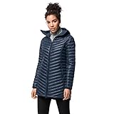 Jack Wolfskin Damen ATMOSPHERE COAT W winddichter Daunenmantel, Dark Indigo, L