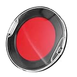 Zerodeko Kleiner Stempelkissen Rund Tragbar mit Rotem Pvc Kissen Öltinte Langlebig für Büro Finanzbuchhaltung