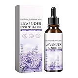 Ätherisches Öl Lavendel 100ml, Pflanzlich und Mild, Ätherisches Öl Bio Lavendelöl, Natürliche Aromatherapieöl Duftöle für Diffusor, Luftbefeuchter, Entspannen, Massage, Bad (Lila)