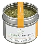 Zauber der Gewürze Schabzigerklee - Brotklee, Käseklee gemahlen als Brotgewürz für Käsegerichte, Suppen & Saucen oder Kräuterquark, Spitzen-Qualität in wiederverschließbarer Aroma-Dose, 35 g