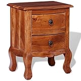SXJEQOC Kleiner Schrank Sideboard Wohnzimmer Bettschrank Bedside Tables - Nachttisch mit Schubladen Massivholz Akazie für Outdoor Wohnzimmer Flur Schlafzimmer