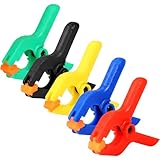 5 Stück Federzwinge 2 Zoll Klemmzwingen Klemmen Federklemmen Klein Spannklemmen Spring Clamps,für Photografie Foto, Handwerk, Holzbearbeitung, DIY, etc(5 Farben)