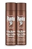 Plantur 39 Color Braun Phyto-Coffein-Shampoo – 2 x 250 ml - für braunes Haar – kaschiert graue Haare – Pflegeshampoo zur Vorbeugung vor menopausalem Haarausfall