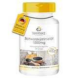Schwarzkümmelöl 1000mg - 240 Softgels - 1000mg pro Softgel - kaltgepresst - original Nigella sativa - HOCHDOSIERT - Deutsche Apothekenqualität | Warnke Vitalstoffe