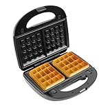 Sandwichmaker Antihaftbeschichteter Sandwich-Toaster 3in1 Waffeleisen mit 6 Backformen Geeignet zum Backen von Pfannkuchen Muffins