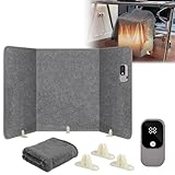 Eikuavons Haushaltsgeräte Infrarot Panel,Faltbares Heizung mit Timer,mit 3-Stufen & Timer, 165 Watt |Grau