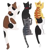 IMIKEYA 10 Stk Katze Magnetischer Haken Wohnkultur Wand Dekoration Wandhaken Kleiderständer Für Schwere Kleidung Magnetische Kleiderhaken Katze Türhänger Kleiderablage Pvc Pflanze