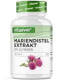 Mariendistel Extrakt 180 Kapseln mit je 500 mg - 80% Silymarin Anteil - 6 Monatsvorrat - Laborgeprüft (Wirkstoffgehalt & Reinheit) - Hochdosiert - Vegan - Premium Qualität