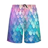 Jumbaer Shining Mermaid Scales Herren-Pyjamahose, athletische Shorts, Größe S, a, XXL