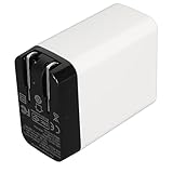 65 W USB C PD-Ladegerät, 100–240 V Schutz, Tragbarer Dock-Ladegerät-Adapter, Schnelles Laden, Faltbarer 3-in-1-Stecker für Spielekonsole (EU-Stecker)