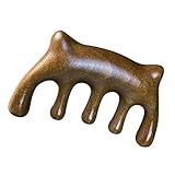 Ciieeo Massagekamm Kleiner Kopfhaut Massagekamm Körper Akupunkturgerät Kreatives Holz Massagegerät für Kopfhautmassage und Entspannung