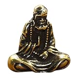 Haude Retro Messing Dharma Buddha Statue Bodhidharma Meister Figuren Schreibtisch Dekoration Handwerk Geschenke Miniaturen