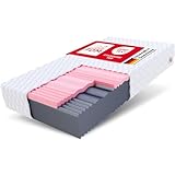 FDM Matratze 140x200 cm Härtegrad H3 H4 Höhe 24 cm Kaltschaummatratze HR-Schaum Visco-Schaum 7 Komfortzonen mit Hypoallergenem Waschbarem Aloe Vera Bezug Oeko-Tex Lunera Max Double