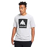 Burton Herren Classic Mountain High T Shirt, Gray Heather, L