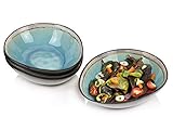 Sänger | Salatschalen Set Capri aus Steingut 4-teiliges Salat Teller-Set für 4 Personen, Schüssel, Modernes Design | PREMIUM COLLECTION
