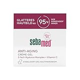 Sebamed Anti-Aging Glättendes Creme-Gel, Gesichtscreme und Anti-Faltencreme für Männer und Frauen, mit natürlichem Vitamin C + 3-fach Hyaluron Complex, glatteres Hautbild bei 95% der Anwender, 50 ml