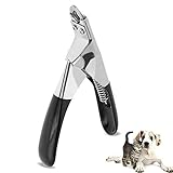 Fdit Pet Nagelschere, Cat Claw Scissors Nagelknipser Claw Clamps Praktisches Nagelschneidewerkzeug für Hunde und Katzen Pet Salon, Ideale Geschenkauswahl (Schwarz)