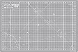 Elan Schneidematte A3 Grau, 5-lagige Schneidematte 30x44 Selbstheilend, Bastelunterlage Schnittfest A3, Cutting Mat 30x44, Schneideunterlage Basteln