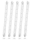 CucuGo R7s Halogen Leuchtmittel 189mm 1000W Glühbirne Slim J189 J Typ Linear Doppelend Fluter Dimmbar Halogenstab, 16000Lm Superhelles Flutlicht Lampe 220-240V Halogen Glühbirne, 5 Stück