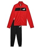 PUMA Jungen Poly Suit Cl B Trainingsanzug, Rot (High Risk Red), 128 EU
