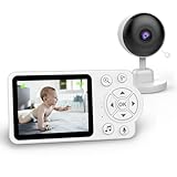 TAIKOUL Babyphone mit Kamera,2.8' TFT-Bildschirm HD Digital Video und 2.4GHz Gegensprechfunktion Baby Monitor, 2X/4X Digitalzoom,Infrarot-Nachtsichtkamera Temperaturanzeige