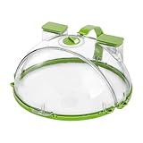 Deckel für Mikrowelle, zusammenklappbar, mit integriertem Griff, mit Lebensmittelschutz, feuchtigkeitsregulierende Abdeckung, Mikrowellen-Spritzschutz, Küchenutensilien, Mikrowellen-Falten