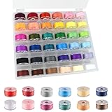 36 Farben Spulen für Nähmaschine mit Aufbewahrungsbox,Nähgarn für Nähmaschine,Mit Brother Babylock Janome Und Den Meisten Heimnähmaschinen