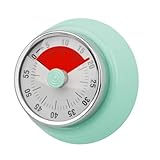 Visueller Küchentimer 60 Min – Eieruhr & Pomodoro Timer – Mechanischer Wecker für Kinder & Erwachsene – Magnetisch – Ideal für Klassenzimmer, Büro, Küche – Lernuhr Kinder & Autismus Hilfsmittel