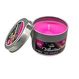 VIBRATISSIMO S/M Kerze Neon Pink 50 ml I Niedertemperatur-Kerze in neon-pink I hochwertiger Kerzenwachs geruchlos I Tropfkerze für Erotik Spiele I romantische Massagekerze für Paare I Wax Candle