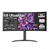 LG Electronics 34WQ75X-B.AEU IPS 21:9 UltraWide Monitor 34' (86,72 cm), TFT-LCD Aktiv Matrix mit White LED Backlight, Anti-Glare, Schwarz