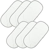 6 Stück Tragbare Wickelauflagen Aus Reiner Baumwolle Wasserdichtes Wickeltischauflage Wiederverwendbare Wickelmatte Aus Windel, Weiche & Bequeme, 30 x 60cm, Hellgrau