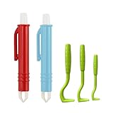 AUXHCYL Zeckenzange für Hunde, 3er Set Zeckenhaken Katze und 2er Set Zeckenpinzetten, Einfacher und Sicherer Zeckenzange Mensch für Hund, Katze, Pferd