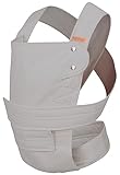 marsupi Babytrage und Neugeborenen-Trage, leichte und kompakte Babytrage mit stabilem Klettverschluss-System (XL, Breeze/lightgrey)