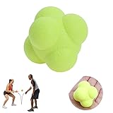 LYEAA 2PCS Sechseckiger Reaktionsball Reaktions-Bounce-Ball Beweglichkeitsreaktions-Reflexball zur Verbesserung der Beweglichkeitsreflexe und der Hand-Auge-Koordinationsfähigkeiten Boxtraini