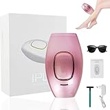 IPL Geräte Haarentfernung, Dauerhafte Laser Haarentfernung mit Rasierer und Brille, Schmerzfreie Haarentfernungsgerät mit 5 Energiestufen, Haarentferner für Damen Herren Gesicht Körper Beine (C)
