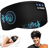 LC-dolida Schlafkopfhörer Bluetooth 5.4, Schlaf Kopfhörer Seitenschläfer Stirnband Kopfhörer Headband Schlafmaske, Sportskopfhörer Musik schlafen Stirnband für Sport Training, Joggen, Yoga, Reisen