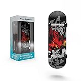 BIGH Professionelles Fingerboard aus Natürlichem Ahornholz - Finger-Skateboard - Kleines Finger-Skate - Farbe: Fire