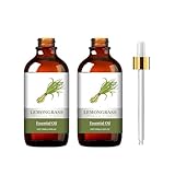 Natürliches Zitronengrässeröl, Aroma Relaxation, Multi Szenenuse, Feuchtigkeits die Haut, die die weiche Berührung anhängt, Vielseitige Aromatherapie, 100ml (100ml, 2pc)