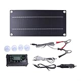 Ecoco Solarmodul-Set, 600 W, 100 A, MPPT-Ladegerät, Controller, 18 V, monokristallines tragbares Batterieladegerät für Auto, Wohnmobil, Wohnwagen
