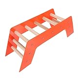 Toddmomy Rattenleiter Barsch Haustier Klettern Papageienleiter Vogelspielzeug Für Sittiche Vogelleiter Papageienspielzeug Papageienkäfigspielzeug Hamsterspielzeug Acryl Orange
