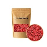 Foodreams Goji Beeren getrocknet – Premium Qualität, naturbelassen, reich an Antioxidantien & Vitamin C, ohne Zuckerzusatz, vegan & vielseitig Superfood (1kg)
