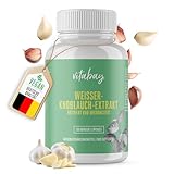 Vitabay Weißer-Knoblauch-Extrakt • 100 vegane Kapseln • 2000mg pro Kapsel • Fermentiert, aktiviert und mikronisiert • Bioverfügbar • Geschmacksneutral und geruchsfrei • Made in Germany