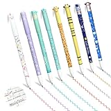 home harbor 8 Stück Radierbare gelstifte set,Radierbaren Gelschreibern für Kinder,Tier Motiven radierbare Stifte,Löschbare Kunststoffstifte in verschiedenen Formen,Geeignet für Schulen und Büros